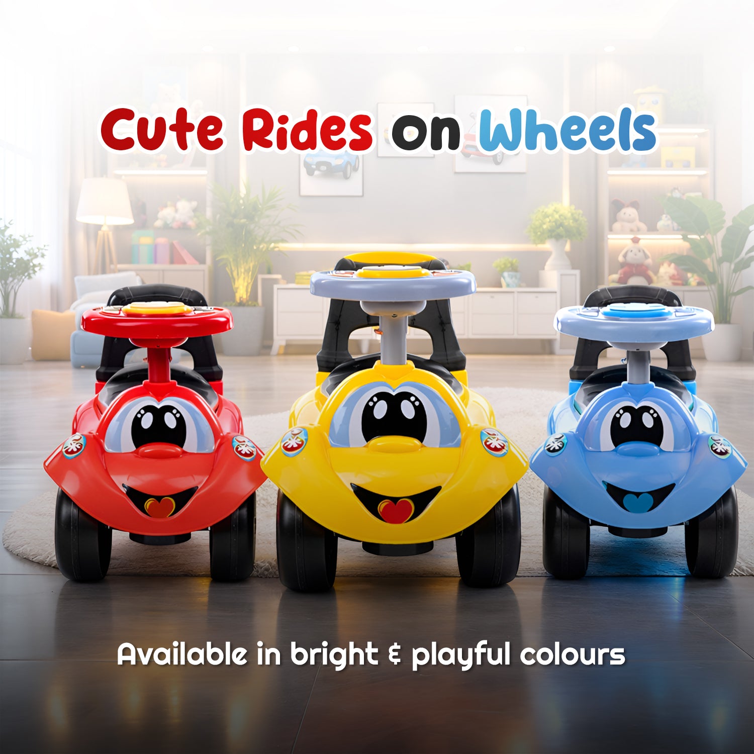 Baby Ride-On Car (Yellow)