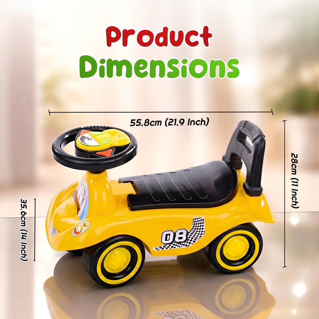 Baby Ride-On Car (Yellow)