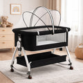 3-in-1 Premium Baby Cot with Mosquito Net, Rocking Cradle