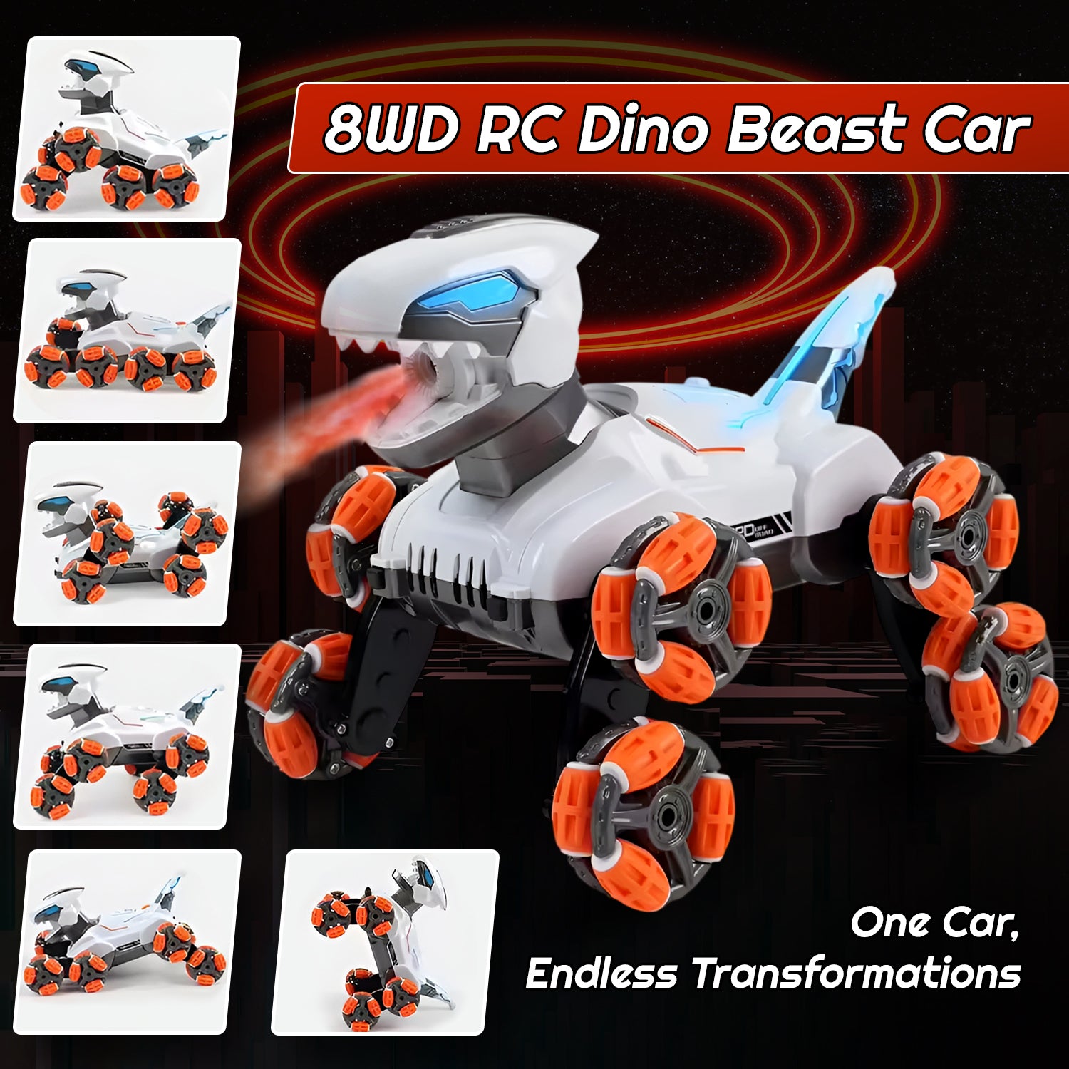 8WD RC Dino Beast Stunt Car