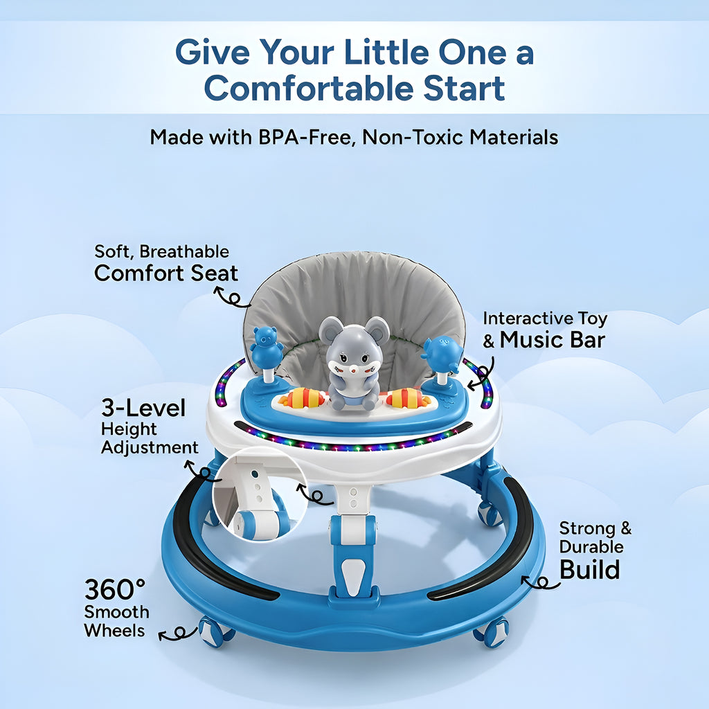 Careit Musical Baby Walker - Blue