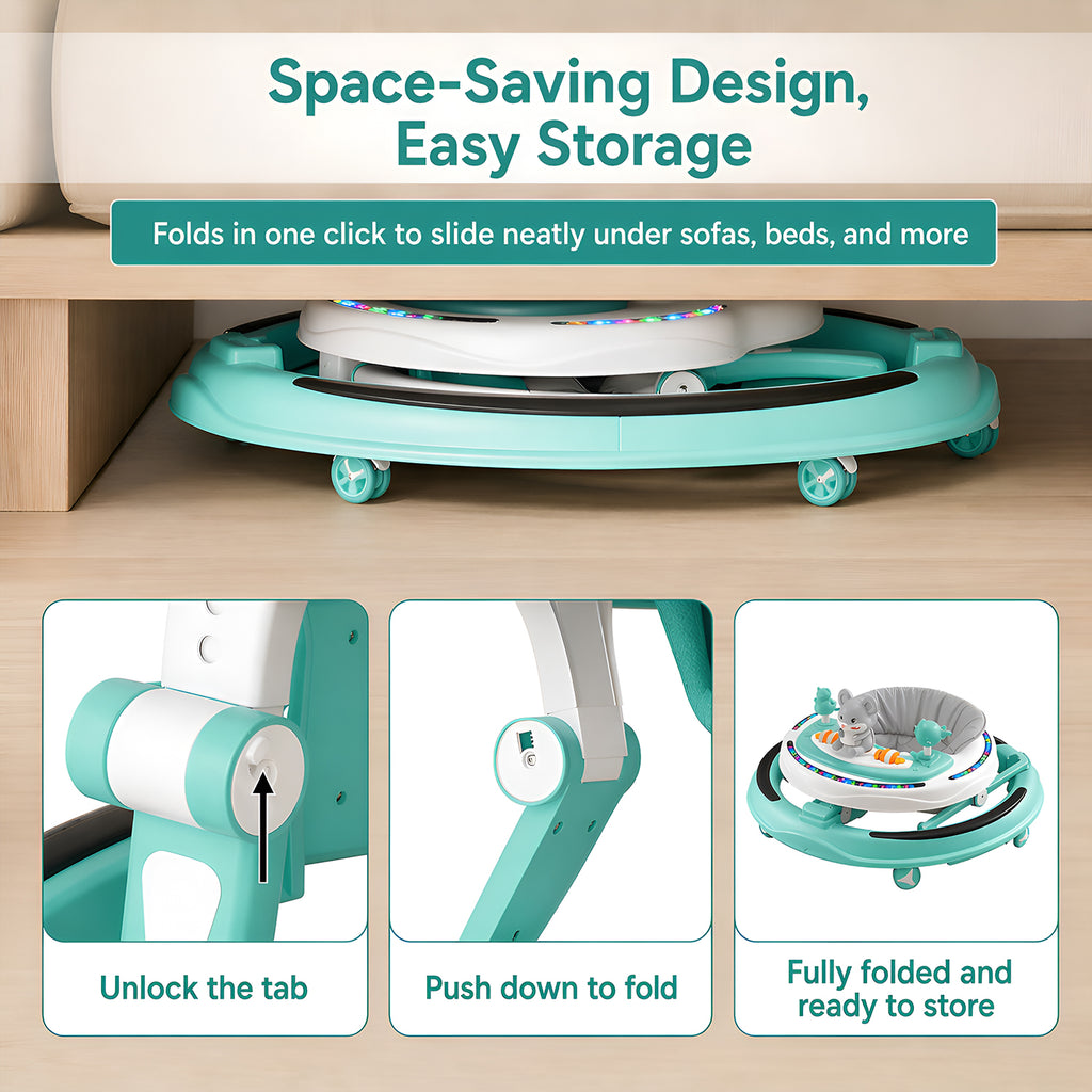 Careit Musical Baby Walker - Sea Green
