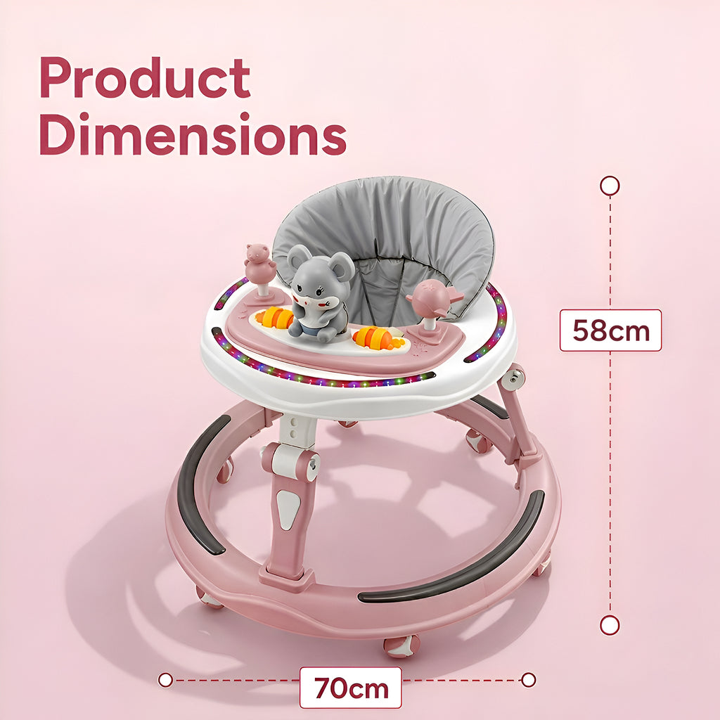 Careit Musical Baby Walker - Pink