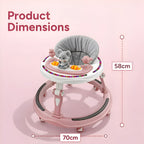 Careit Musical Baby Walker - Pink
