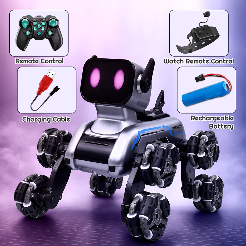 8WD Robot Dog Remote Control Car with Gesture Sensor.