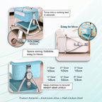 3-in-1 Premium Baby Cot with Mosquito Net, Rocking Cradle