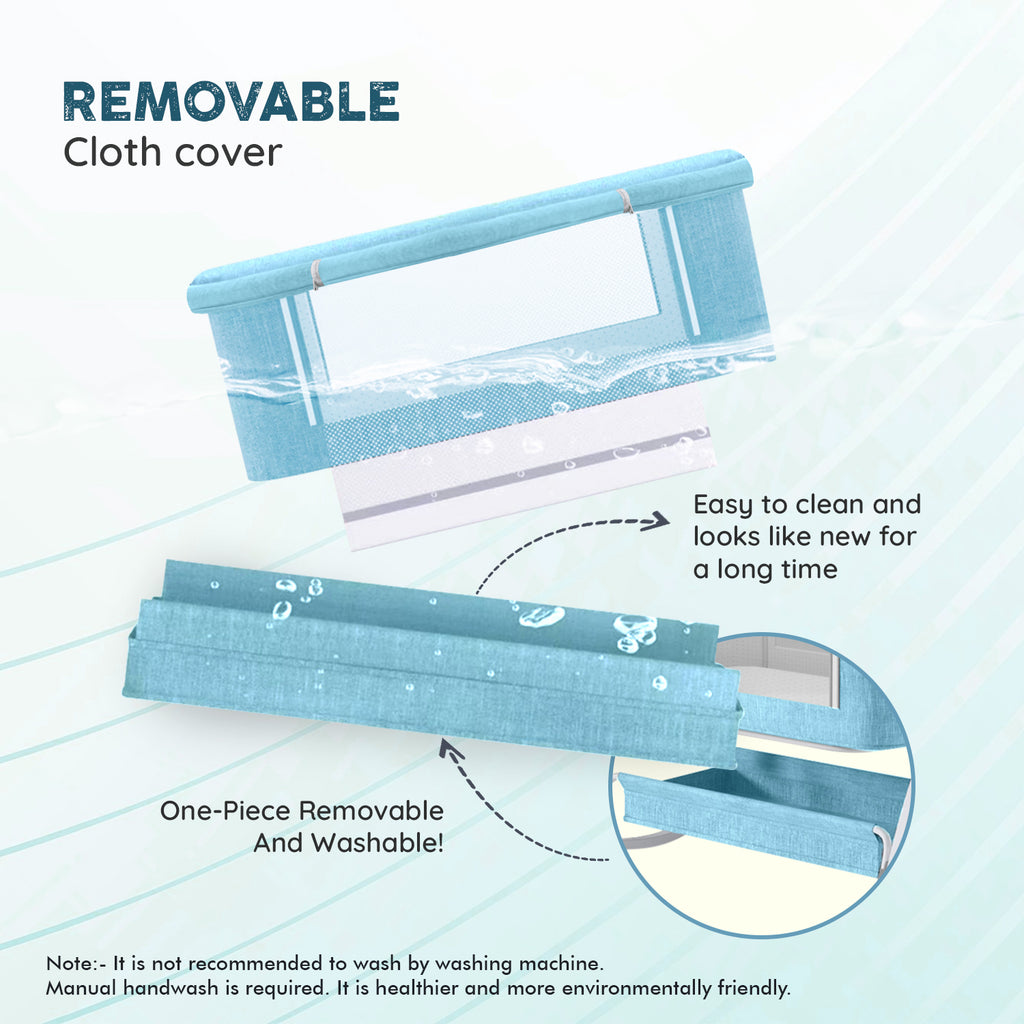 3-in-1 Premium Baby Cot with Mosquito Net, Rocking Cradle