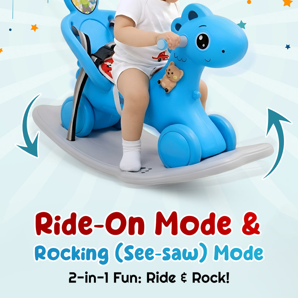 3 in 1 Ride On Horse Rocker