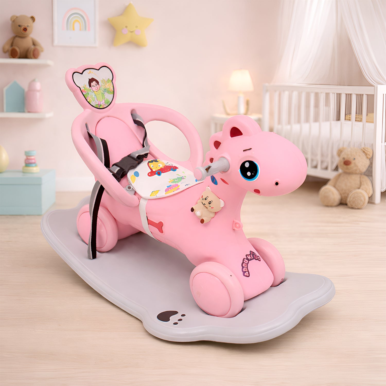 3 in 1 Ride On Horse Rocker