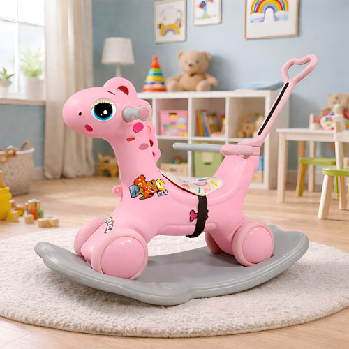 3 in 1 Ride On Dino Rocker with handle