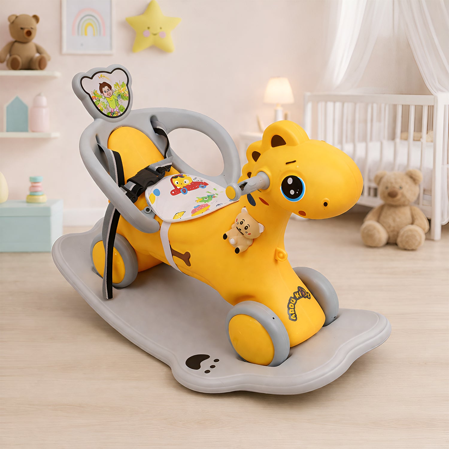 3 in 1 Ride On Horse Rocker