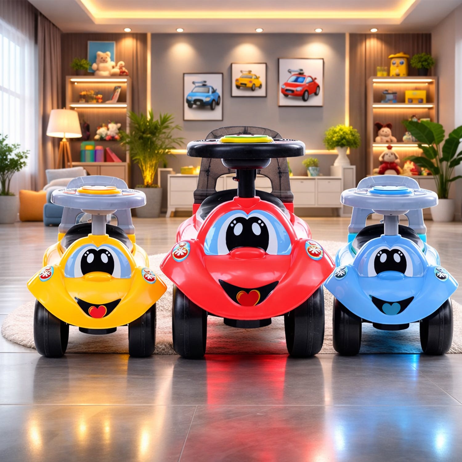 Baby Ride-On Car (Yellow)